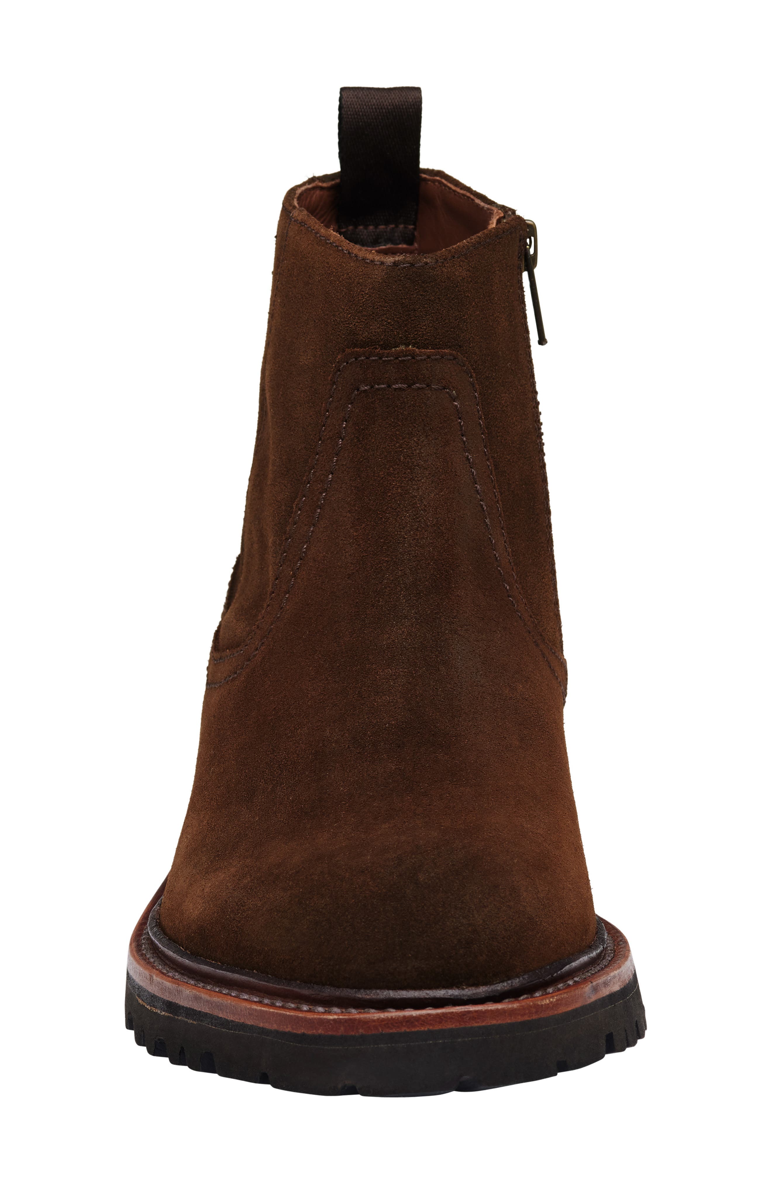 Johnston & Murphy Dudley Lug Water Resistant Boot, Alternate, color, Brown Waxed English Suede