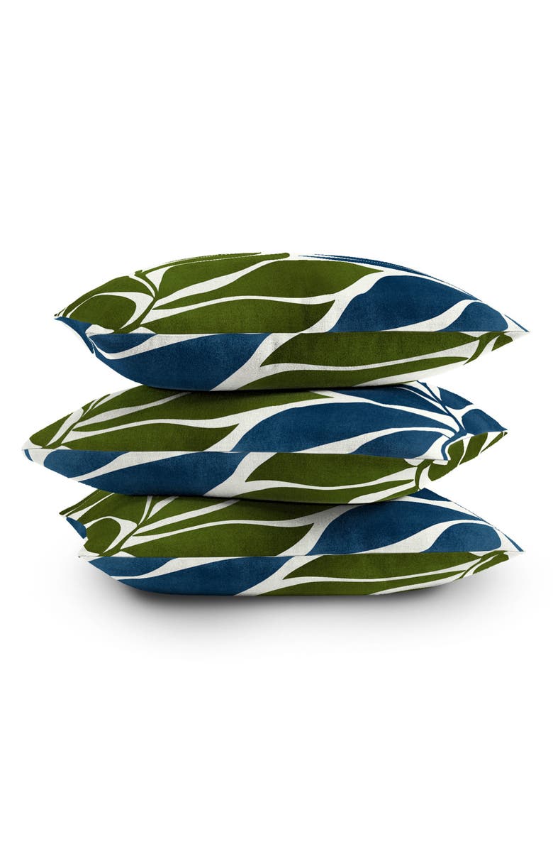 Deny Designs Deep Woods Throw Pillow, Alternate, color, Blue