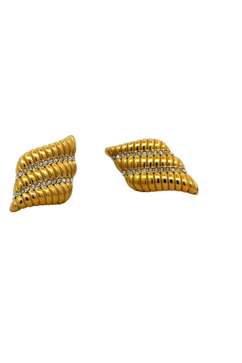 Sea Shell Earrings, Alternate, color, Yellow