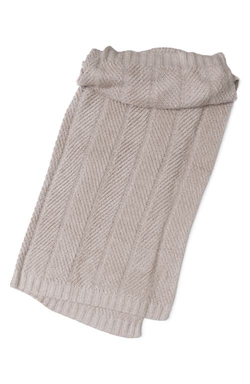 Barefoot Dreams Cozychic® Herringbone Throw Blanket In Stone