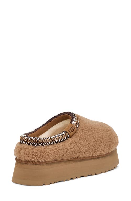 Ugg ® Tazz Maxi Curly Genuine Shearling Platform Slipper In Chestnut