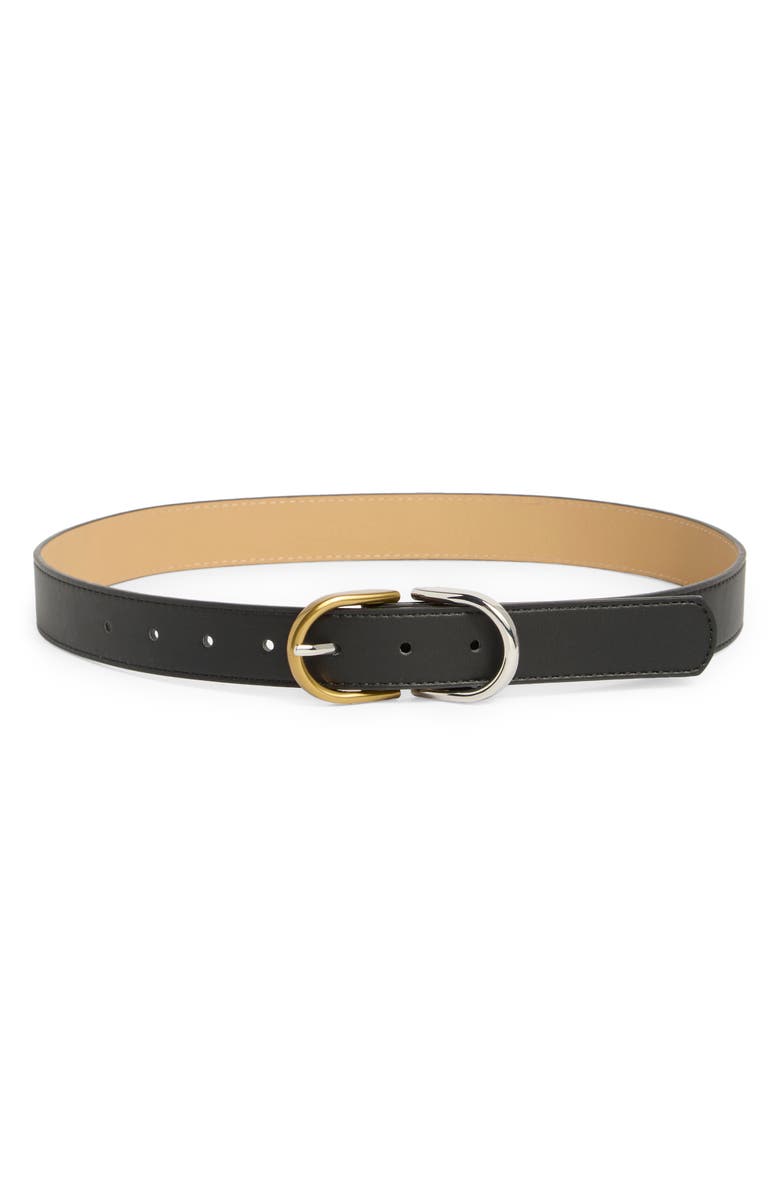 Steve Madden Two-Tone Double Buckle Belt, Main, color,