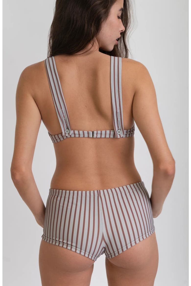 Mini Swim Short, Alternate, color, Blue and Red Stripe