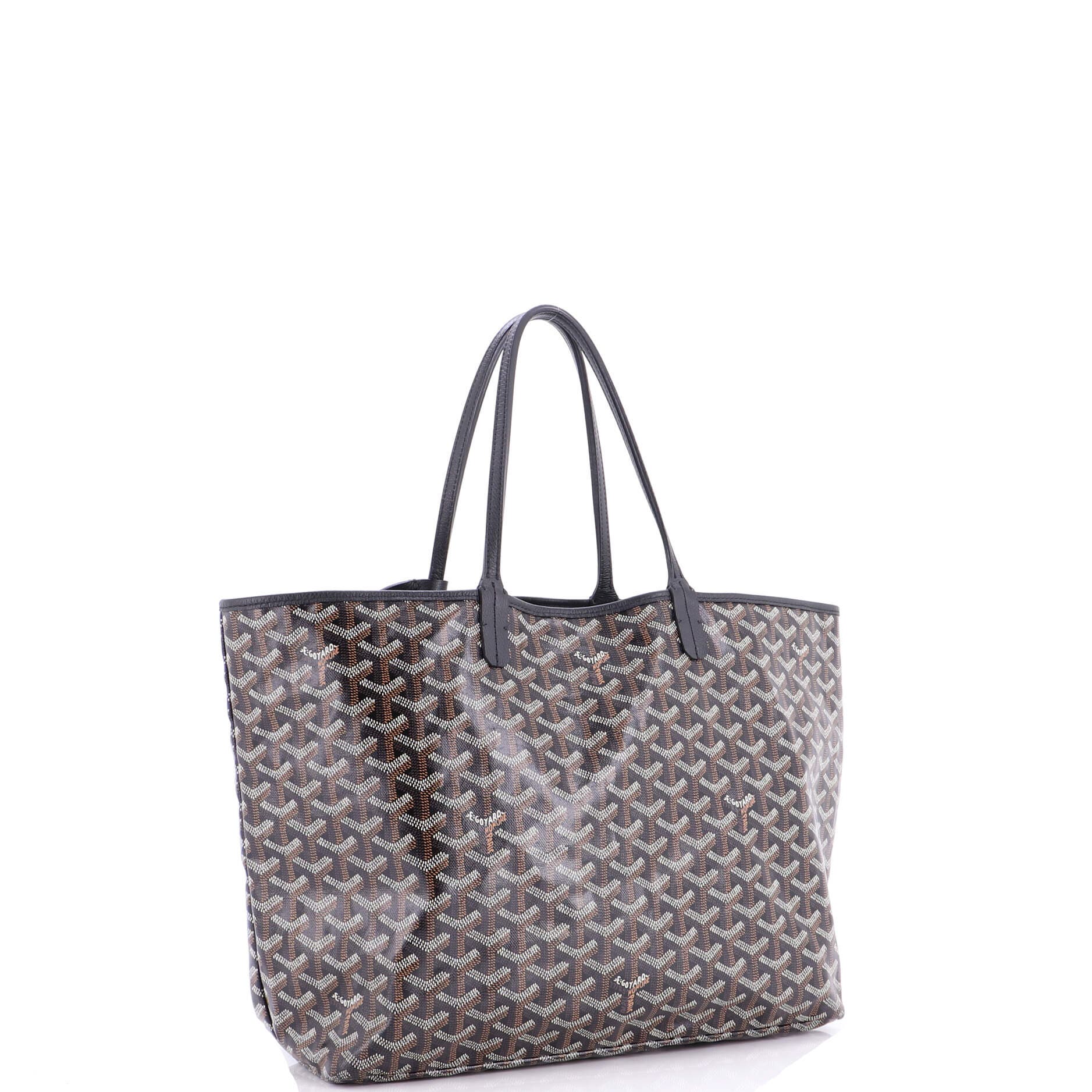Pre-Owned Goyard Saint Louis Tote Coated Canvas PM, Alternate, color, Black
