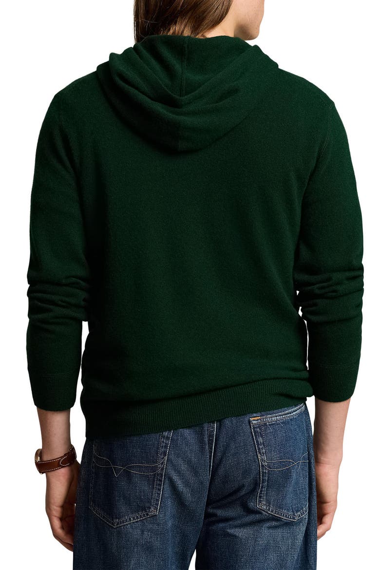 Polo Bear Merino Wool Hoodie Sweater, Alternate, color, MOSS AGATE
