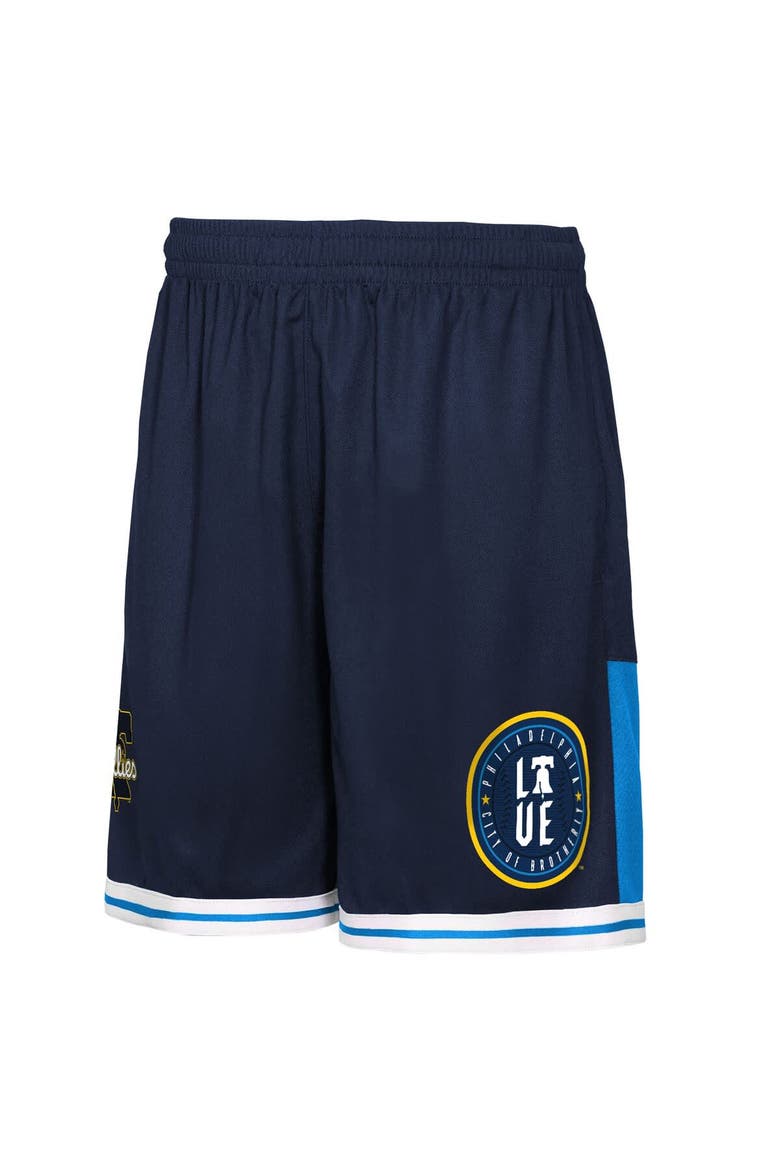 Youth Outerstuff  Navy Philadelphia Phillies City Crew Fashion Shorts, Alternate, color, Navy