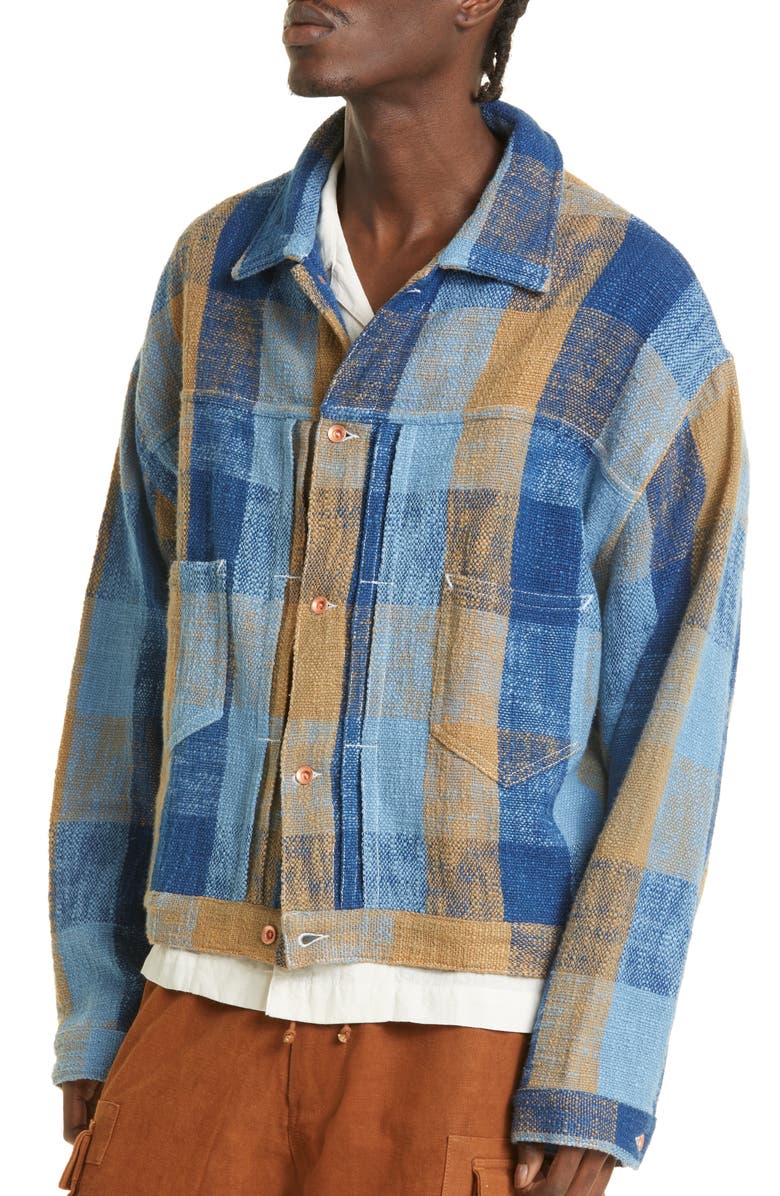 Story mfg. Sundae Plaid Organic Cotton Jacket | Nordstrom