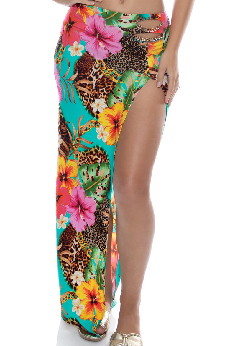 Chain Skirt, Main, color, Floral