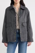 BCBG Corduroy Collar Cotton Barn Jacket
