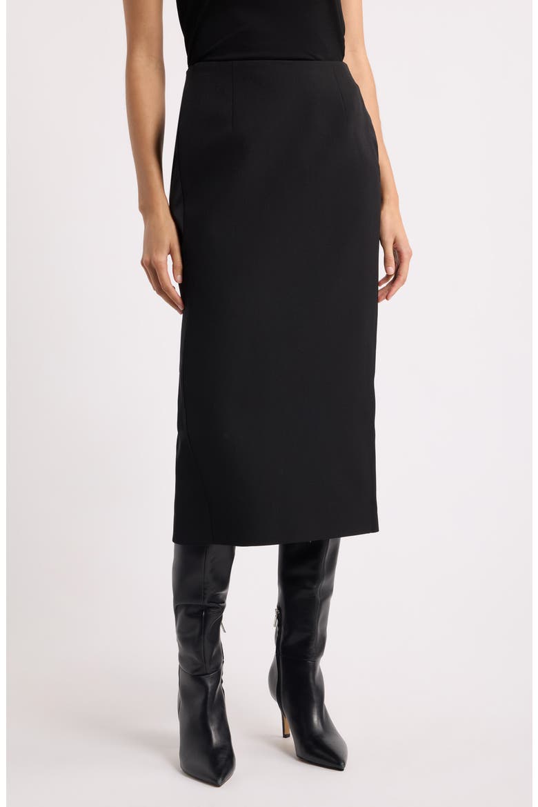 Rentia Midi Skirt, Main, color, BLACK