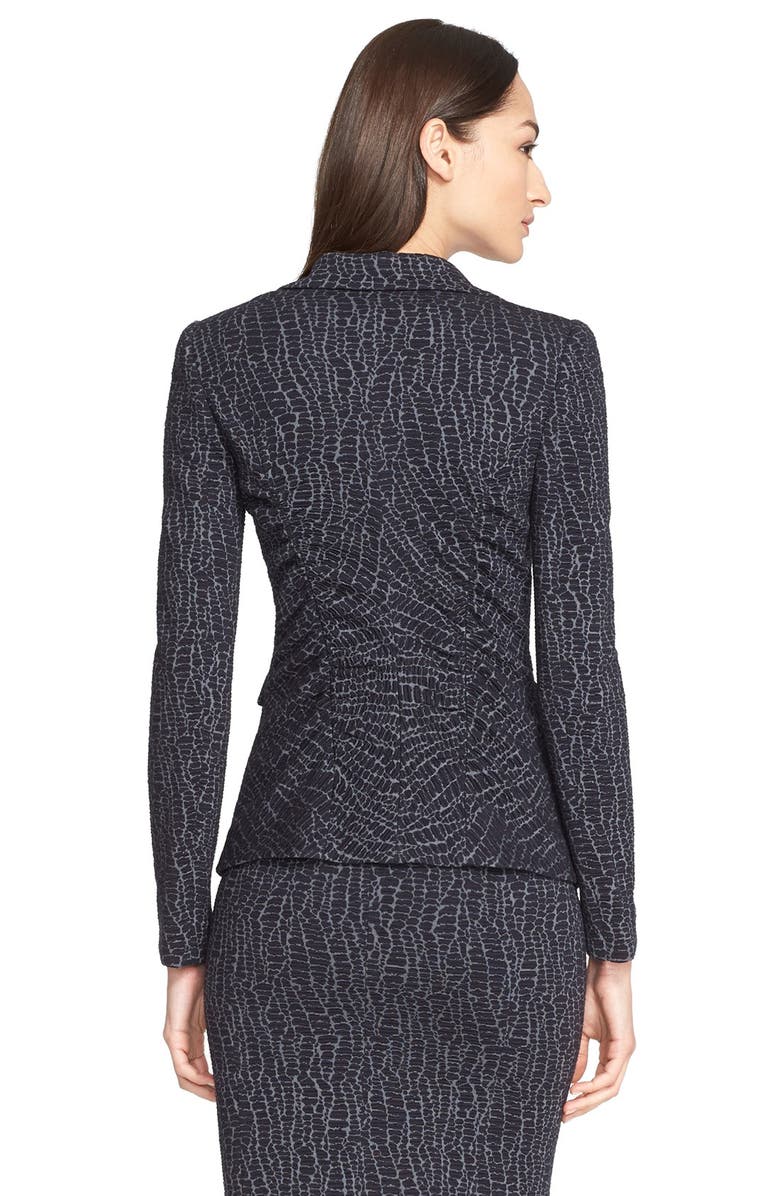 Armani Collezioni Animal Texture Jersey Jacket, Alternate, color, 