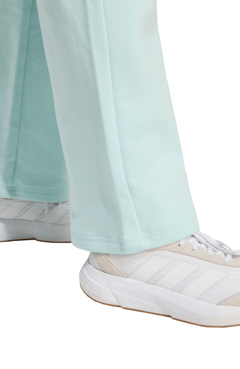 adidas Fleece Sweatpants, Alternate, color, Halo Mint/ White