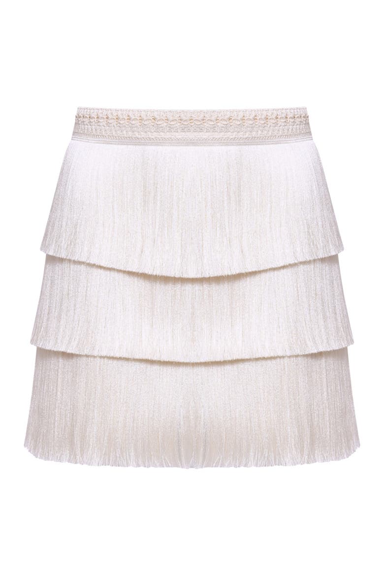 Amethyst Fringe Skirt, Alternate, color, OFF WHITE