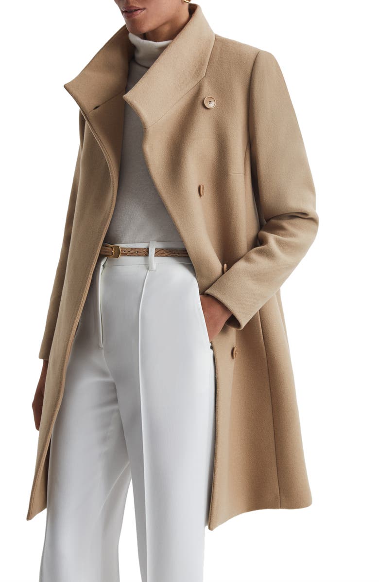 Reiss Mia Wool Blend Coat, Alternate, color, 