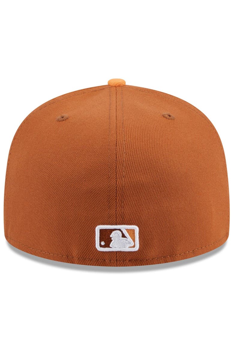 New Era Men's New Era Brown/Orange St. Louis Cardinals Spring Color Basic Two-Tone 59FIFTY Fitted Hat, Alternate, color,