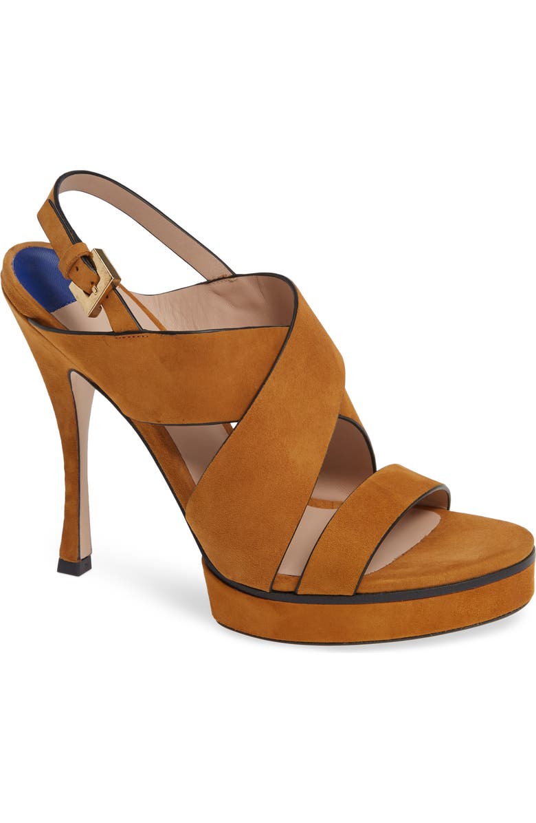 Stuart Weitzman Hester Cross Strap Sandal, Main, color,