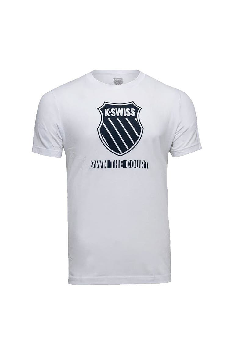 Own the Court Mens Tennis Shirt, Main, color, White