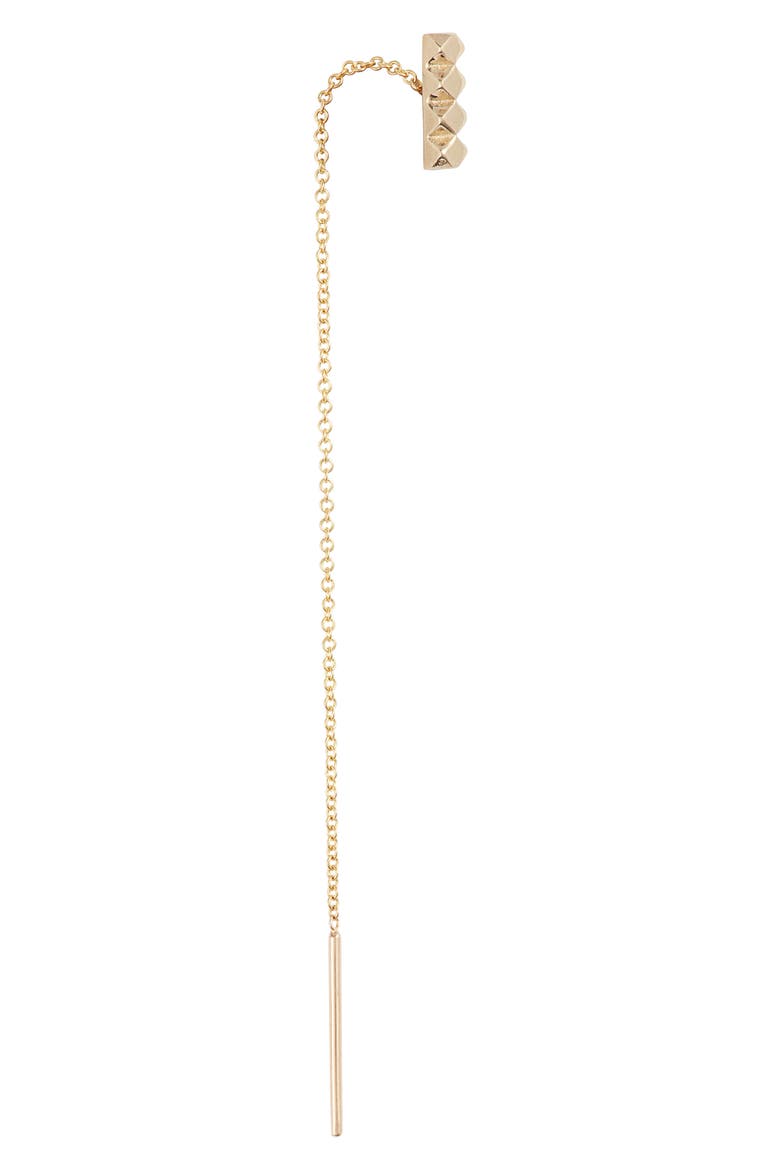 Alli Webb x Maya Brenner Faceted Threader Earring, Alternate, color, YELLOW GOLD