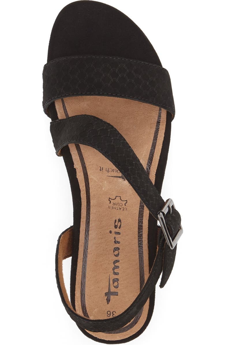 Tamaris 'Eda' Platform Wedge Sandal, Alternate, color,