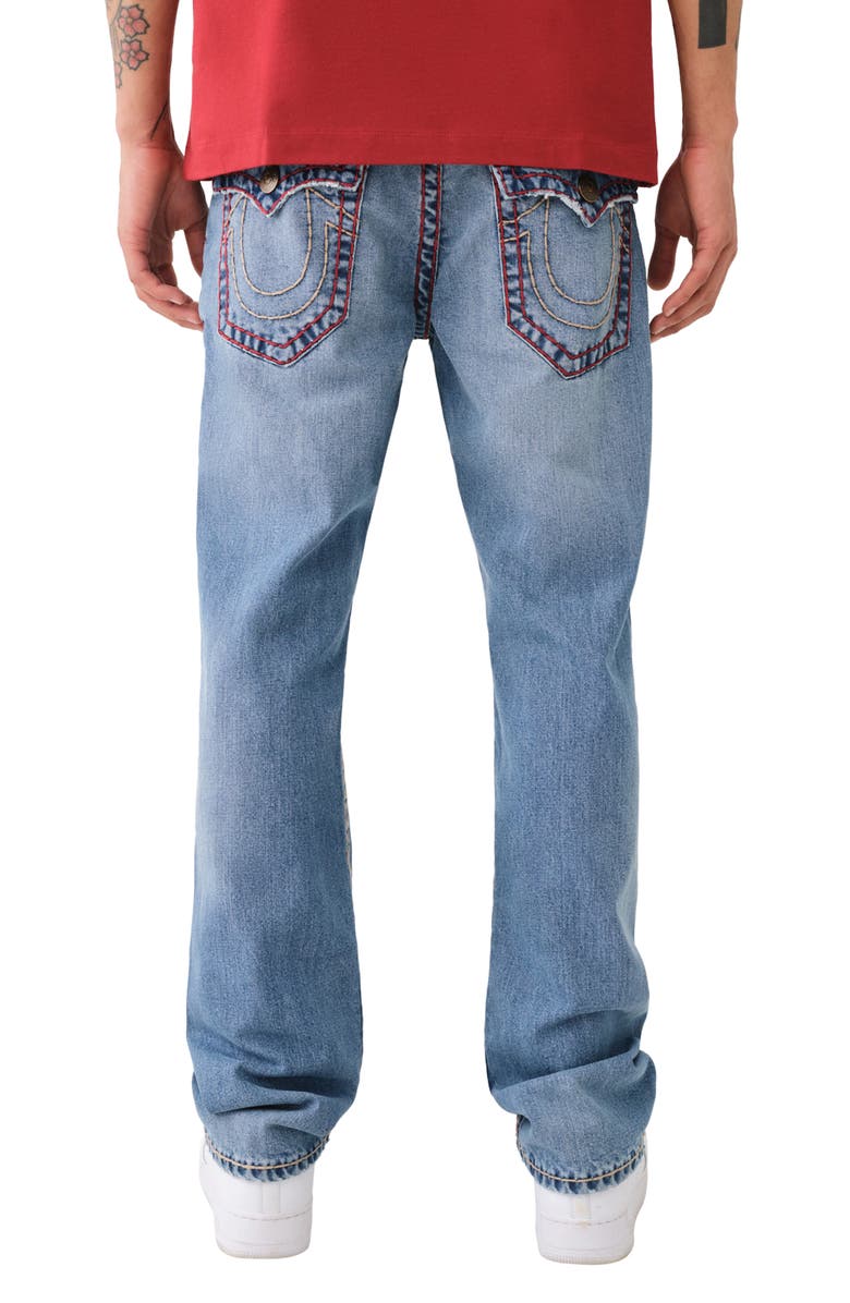 True Religion Brand Jeans Ricky Super T Flap Straight Leg Jeans, Alternate, color, 