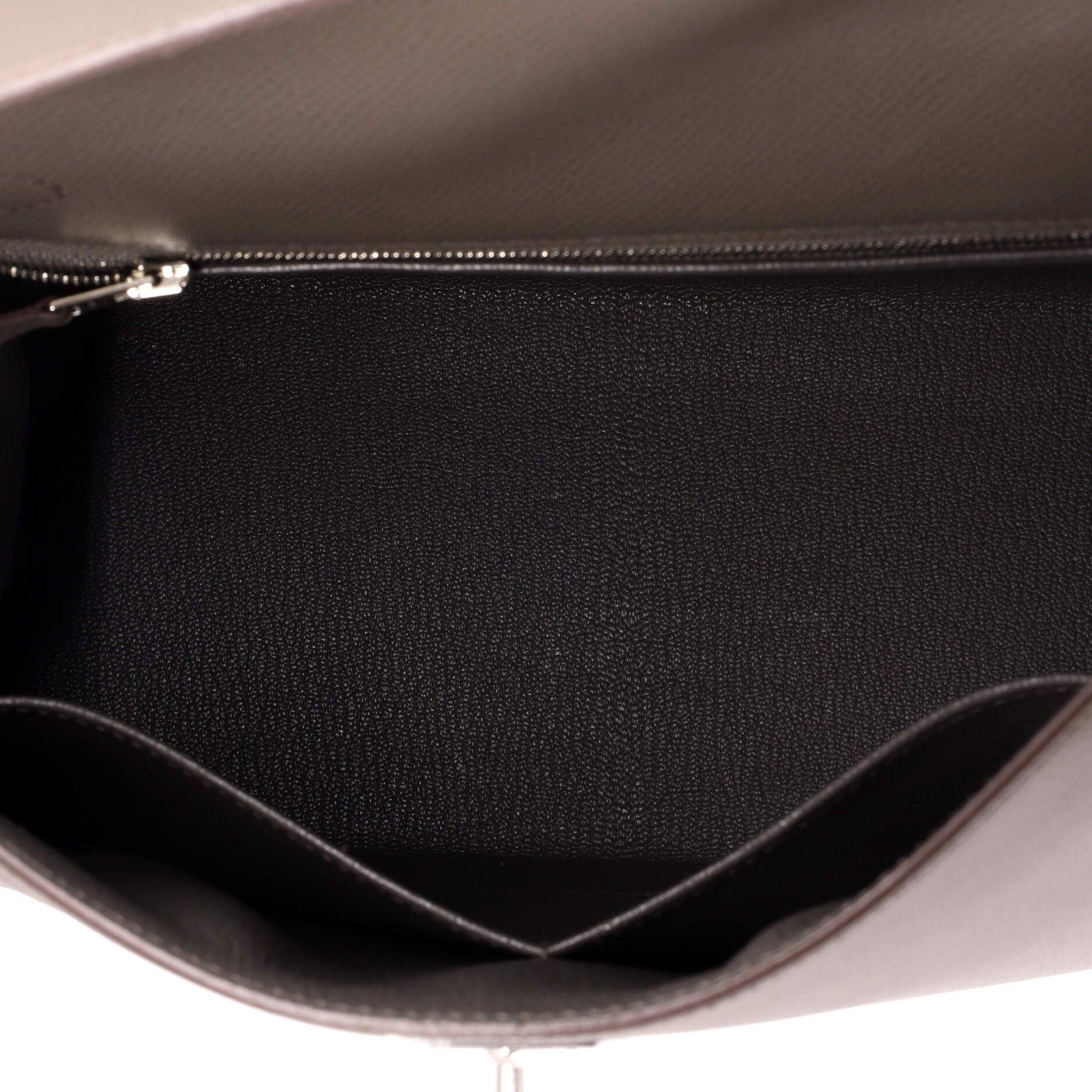 Kelly Handbag Grey Epsom with Palladium Hardware 28, Alternate, color, Grey