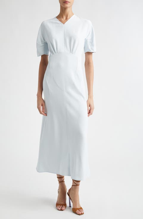 Gathered Detail Midi Dress