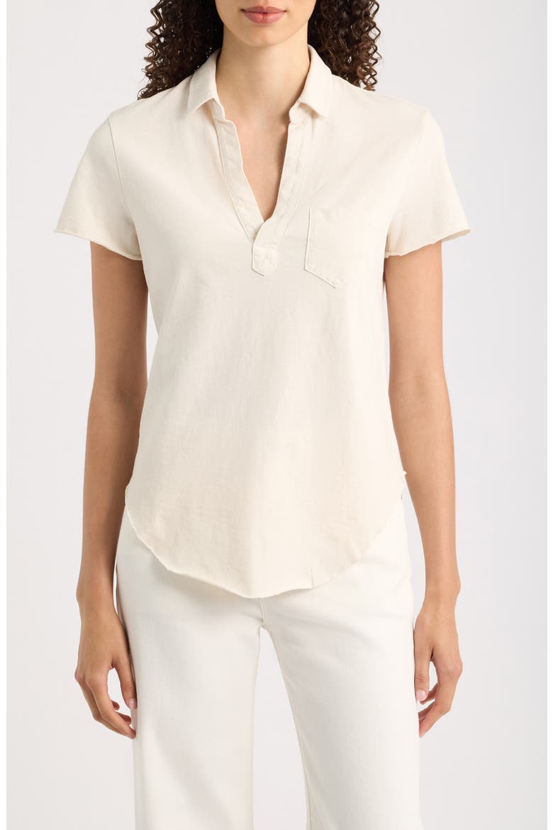 Cotton Perfect Polo, Main, color, VINTAGE WHITE