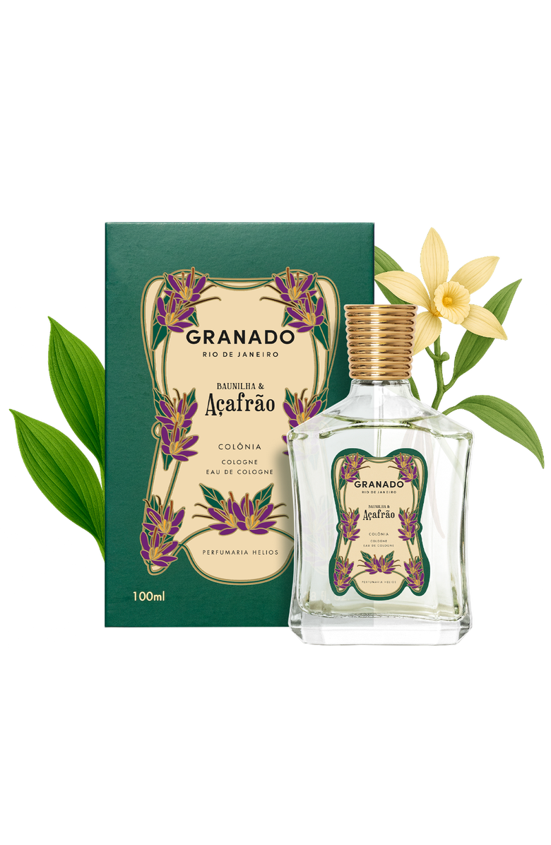 GRANADO Baunilha & Açafrão Eau de Cologne 100ml, Alternate, color, Clear