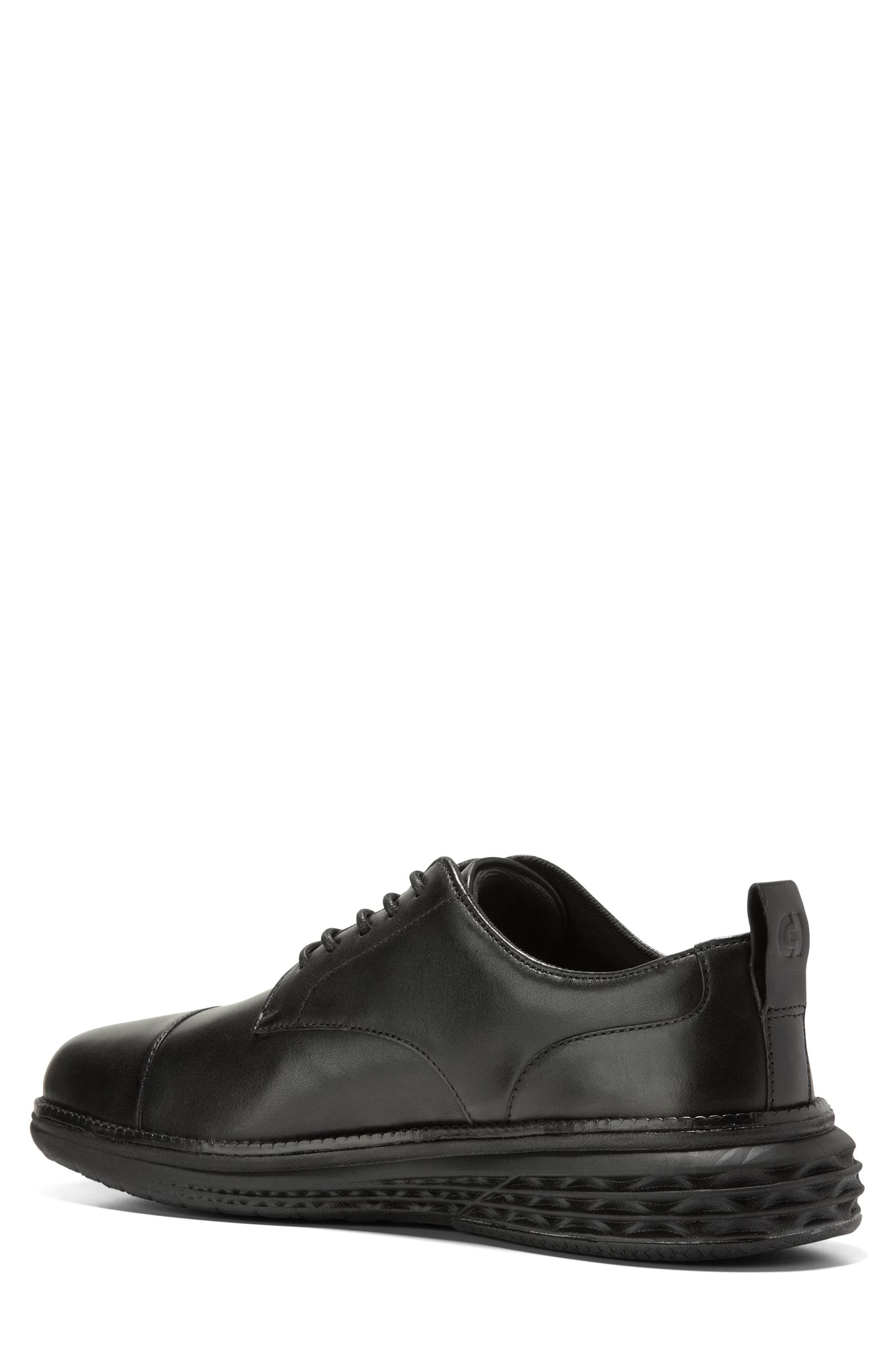 Cole Haan Grand Hurrion Cap Toe Derby, Alternate, color, Black / Black