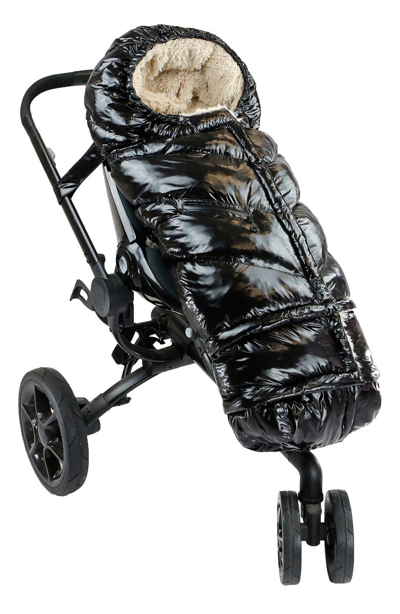 7 A.M. Enfant 212 evolution<sup>®</sup> Polar Extendable Stroller & Car Seat Water Resistant Footmuff, Alternate, color, Black Polar