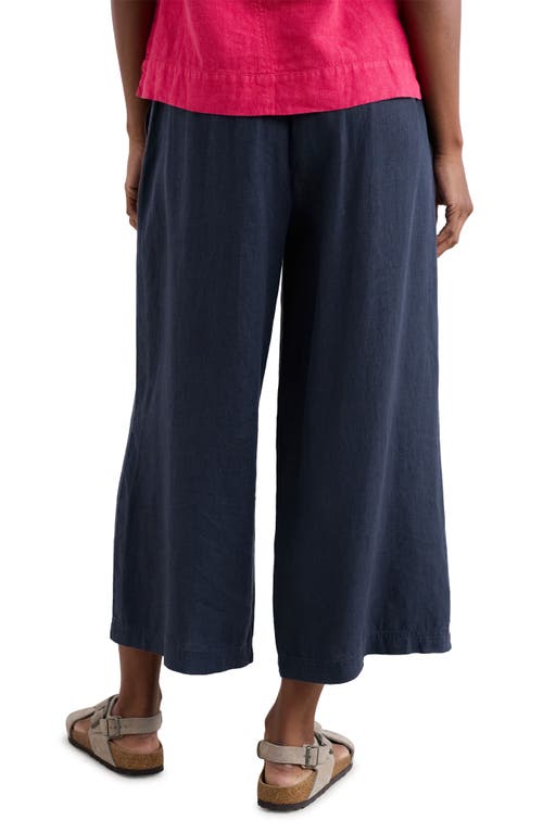 Seasalt Cornwall Merrivale Linen Culottes In Maritime