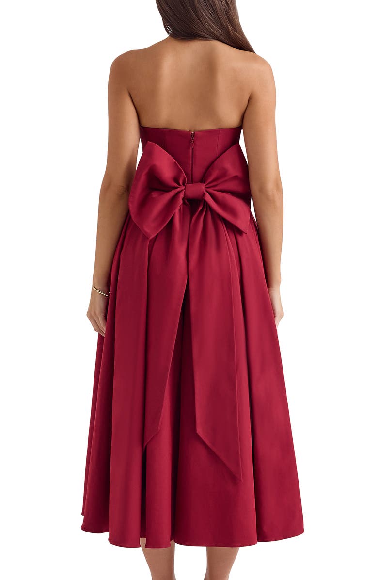 HOUSE OF CB Pandora Strapless Midi Cocktail Dress, Alternate, color,