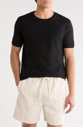 DENIM AND FLOWER Geometric Textured Knit T-Shirt