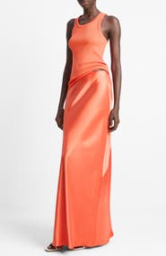 Vince Satin Maxi Skirt