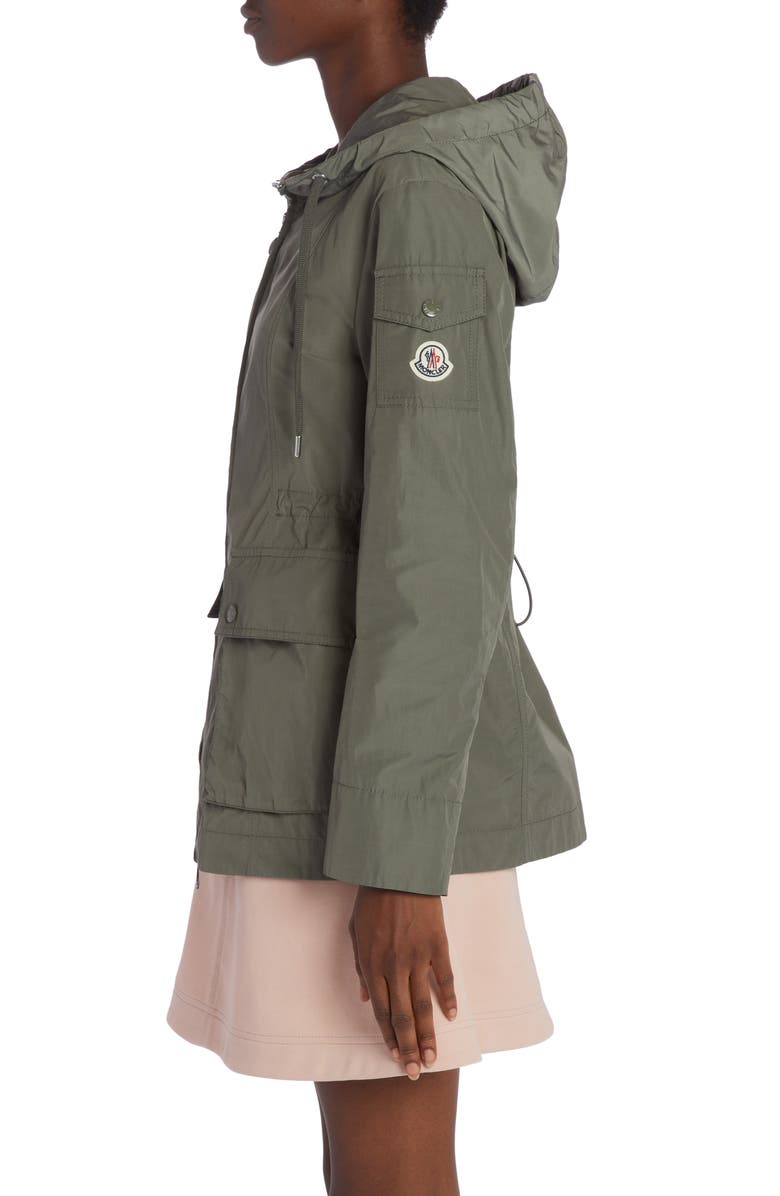 Moncler Leandro Short Parka, Alternate, color, Urban Bronze