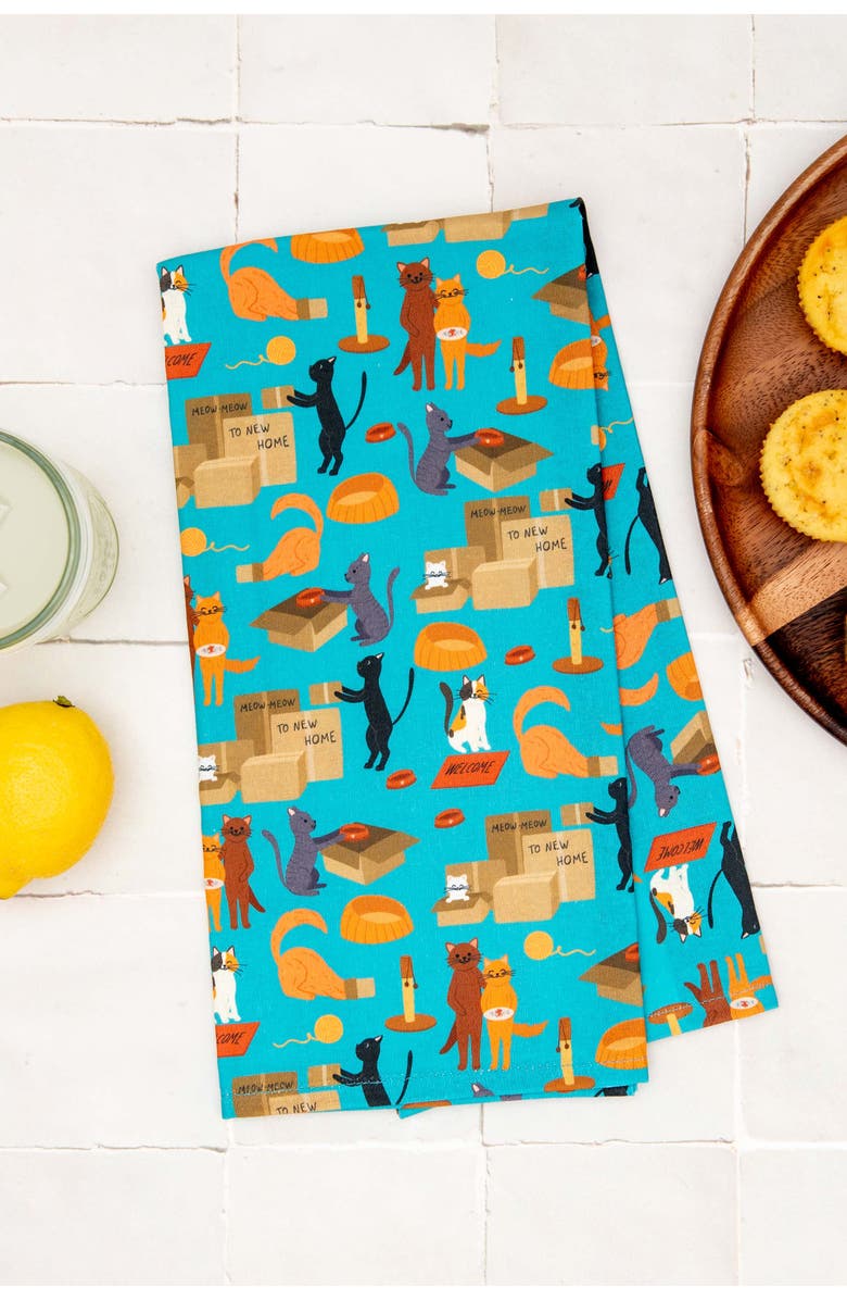 Puppington Dog & Cat Kitchen Towels, Alternate, color, Home Sweet Home