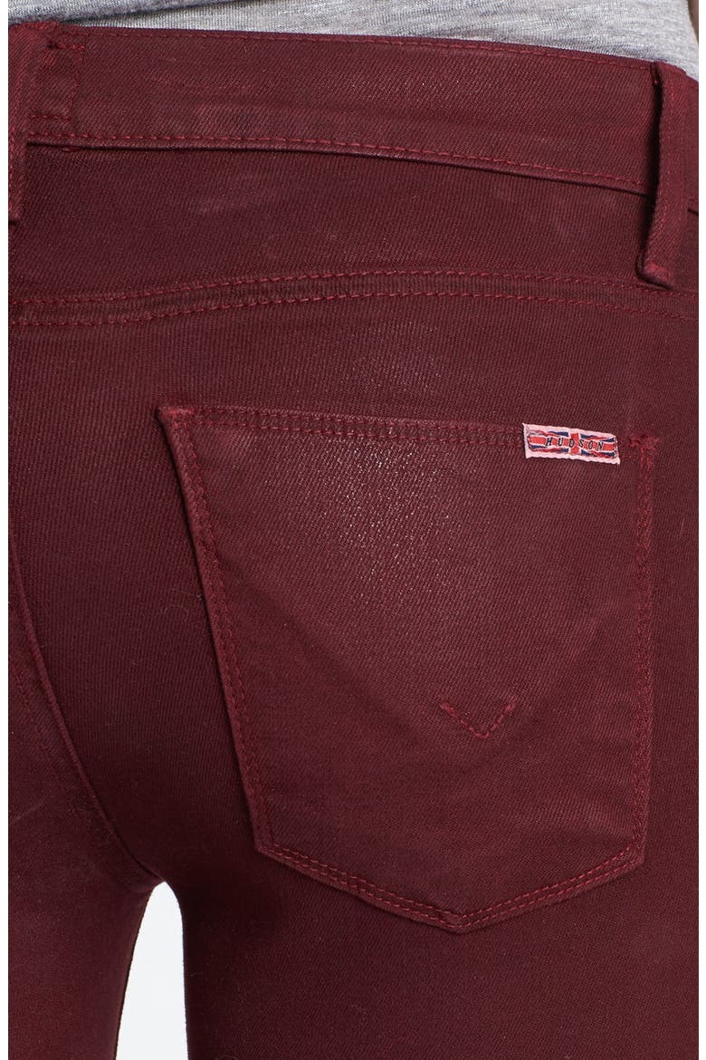 'Krista' Super Skinny Jeans, Alternate, color, CRIMSON WAX