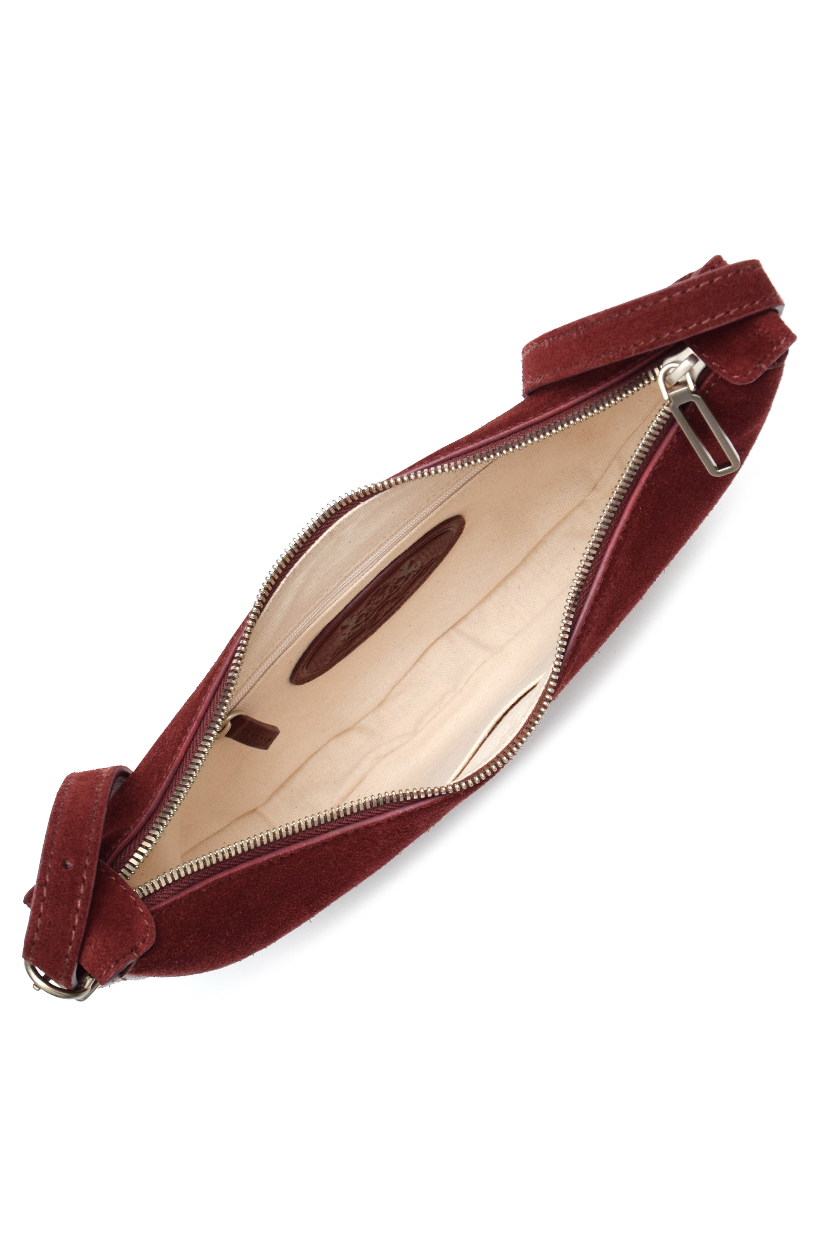 New Amsterdam Leatherworks Silas Crossbody Bag, Alternate, color, Claret