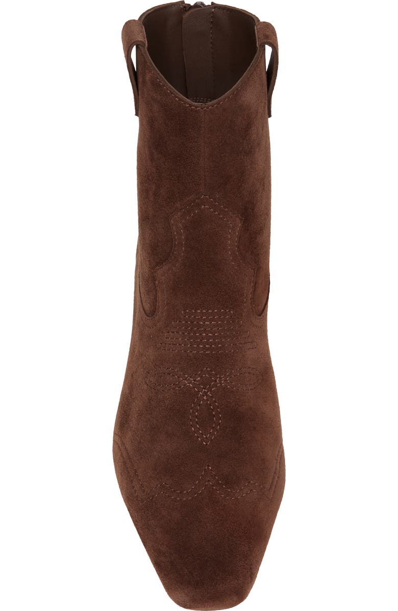 PAIGE Adelyn Kitten Heel Western Boot, Alternate, color, Chocolate