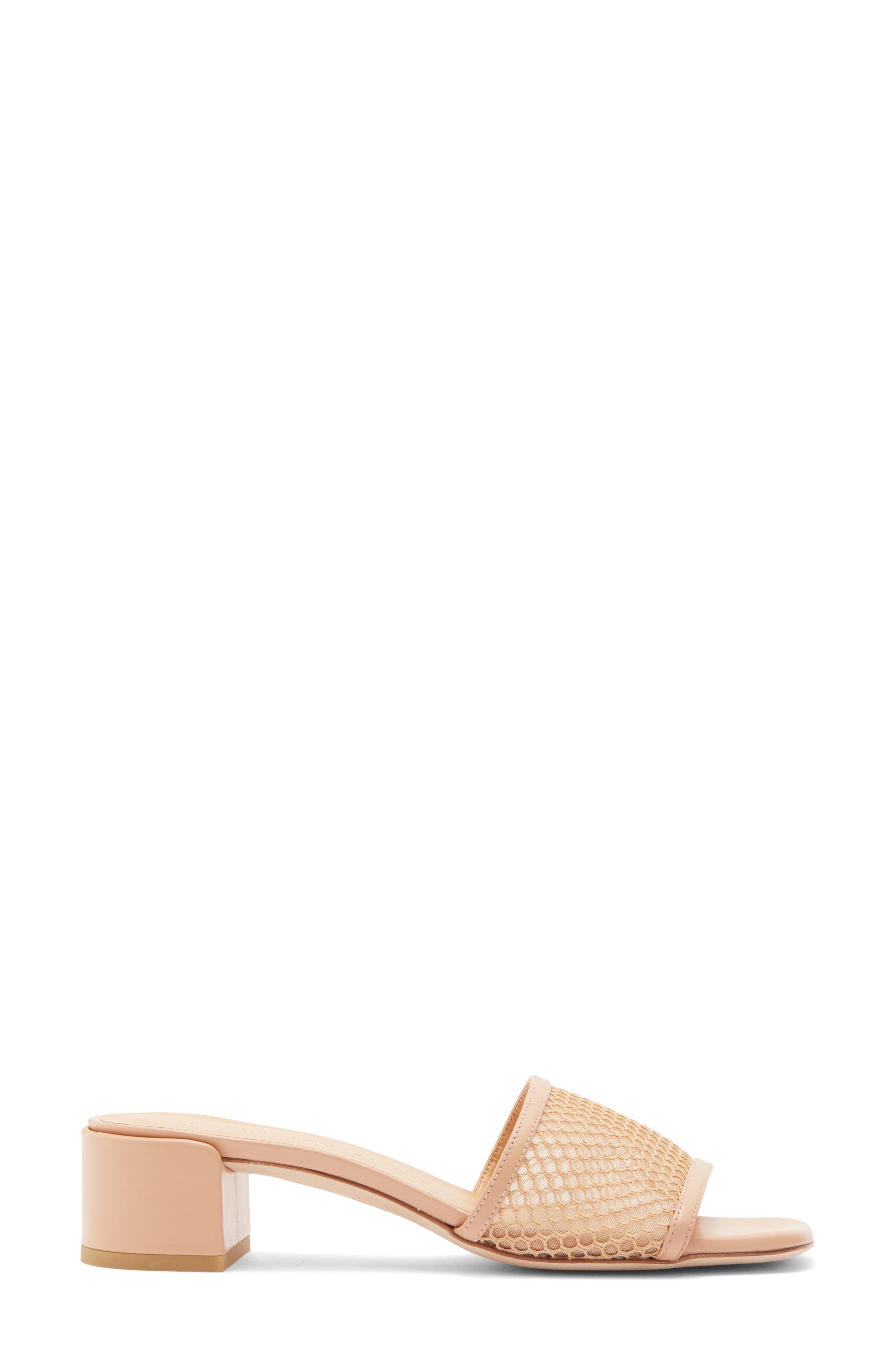Stuart Weitzman Cayman 35 Block Slide Sandal, Alternate, color, Ginger