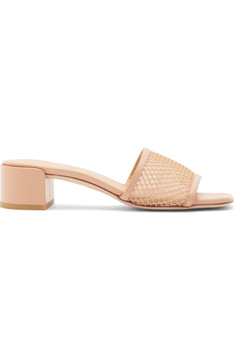 Stuart Weitzman Cayman 35 Block Slide Sandal, Alternate, color, Ginger