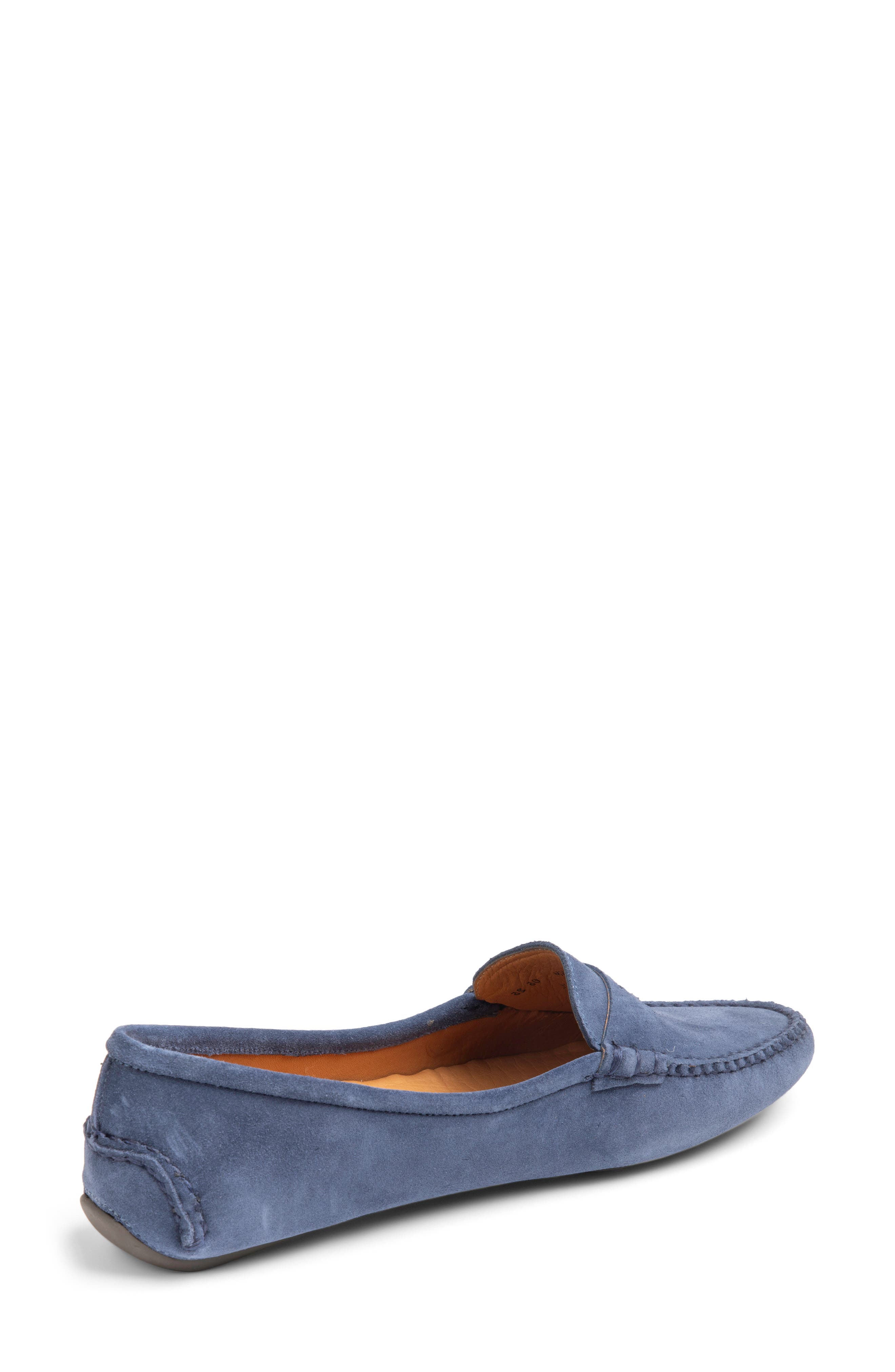Janet Scalloped Driving Loafer, Alternate, color, NAVY SUEDE