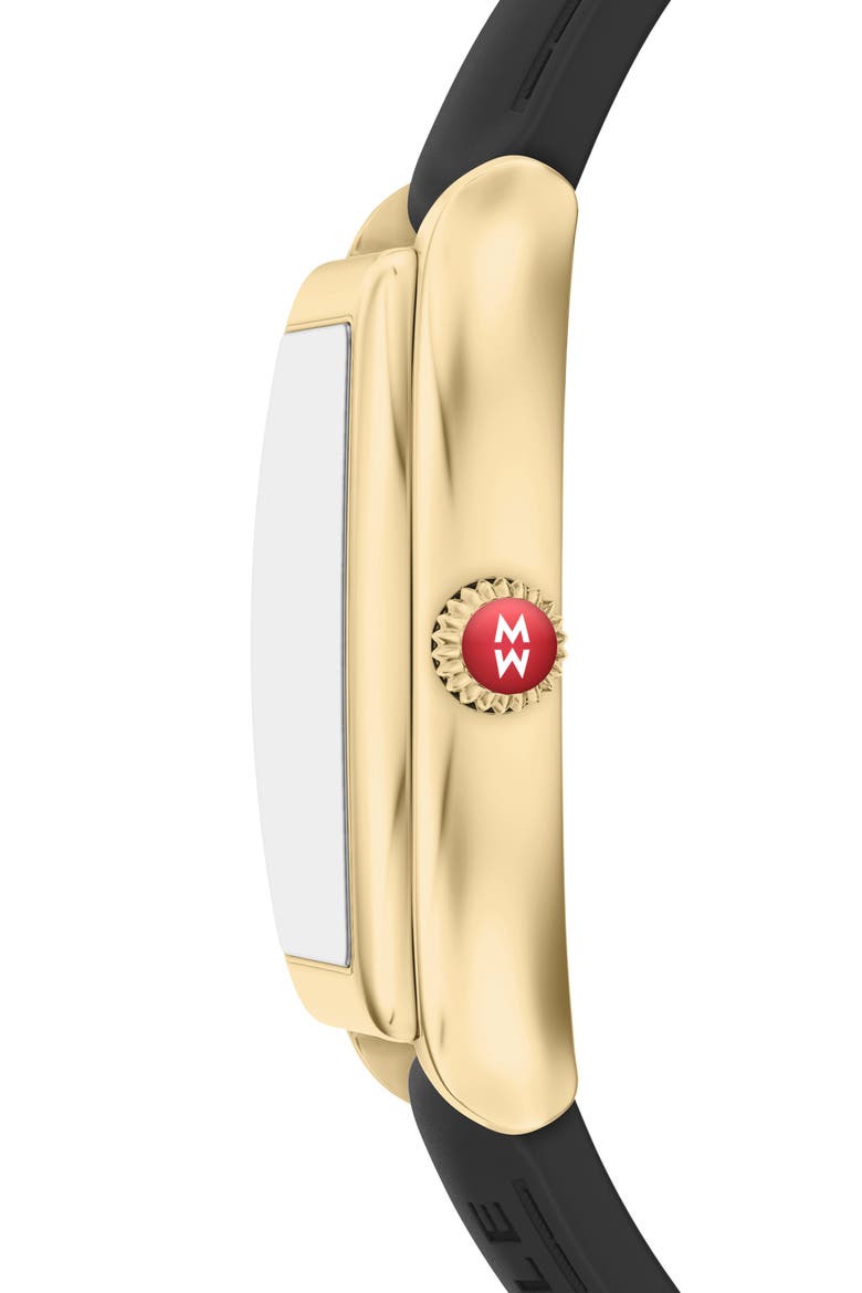 Relevé Sport Mid Silicone Strap Watch, 32mm, Alternate, color, BLACK/ WHITE