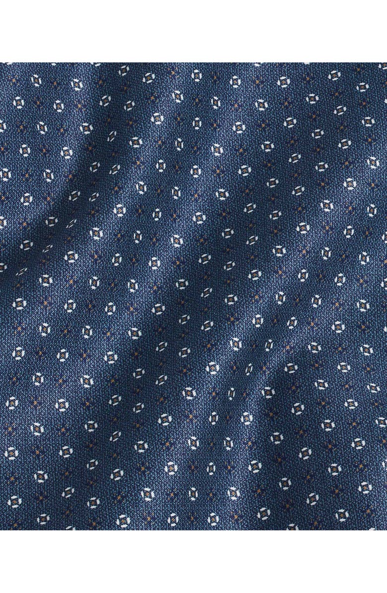 David Donahue Geometric Print Sport Shirt, Alternate, color, 