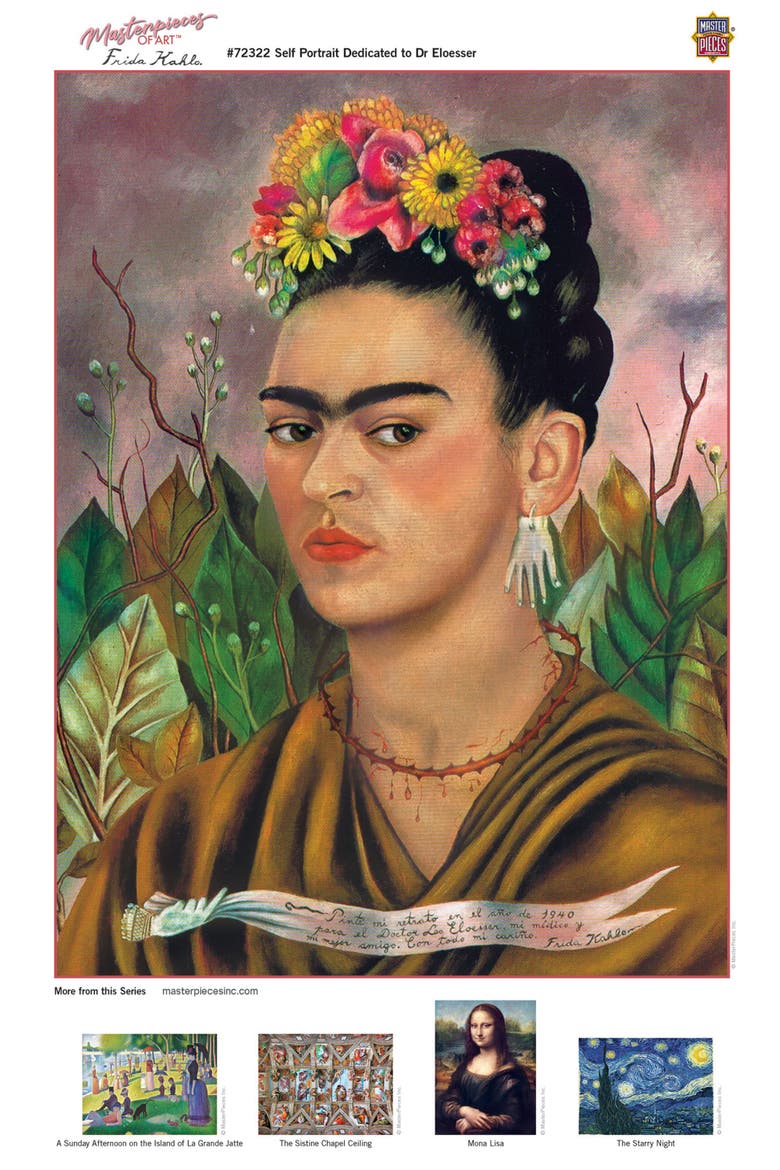 Frida Kahlo 1000 Piece Jigsaw Puzzle, Alternate, color, Multicolor