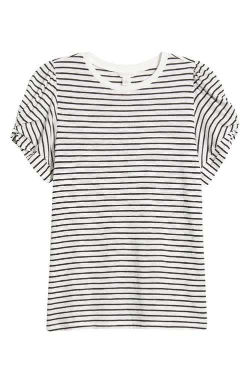 CASLON CASLON® STRIPE TWIST SLEEVE T-SHIRT 