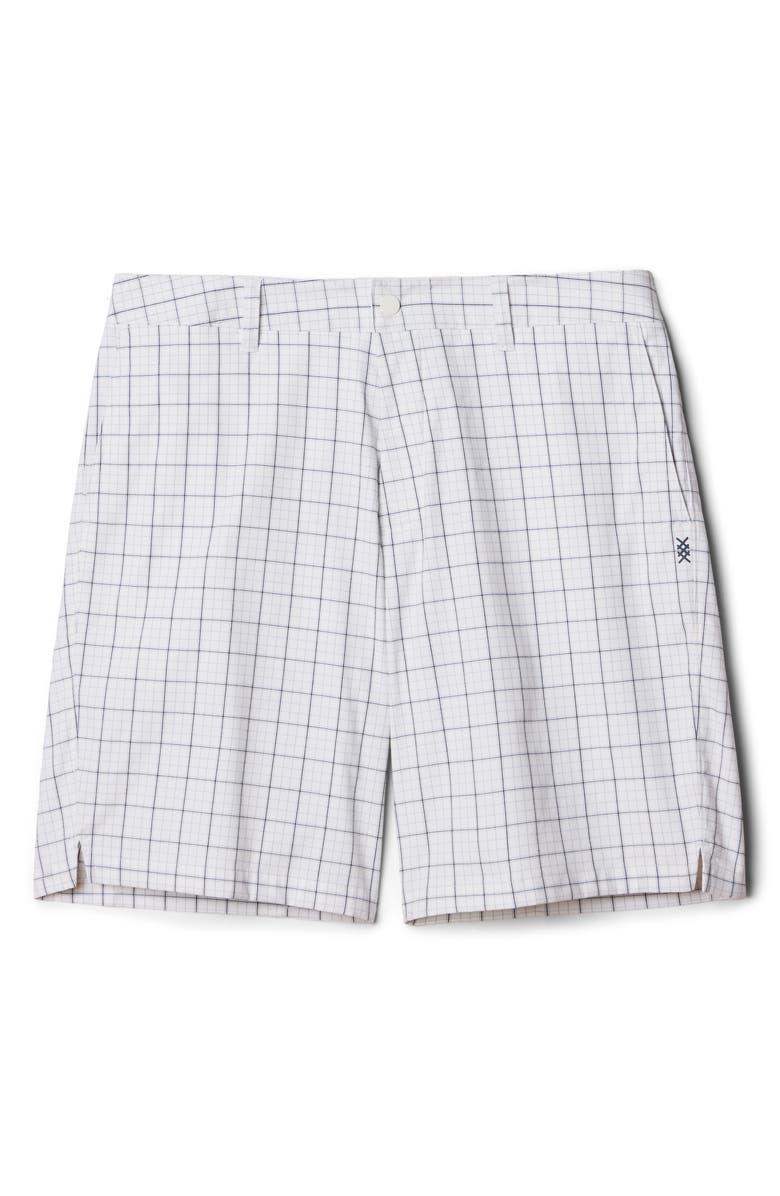 Rhone Dune Plaid Golf Shorts, Alternate, color, White Windowpane Check