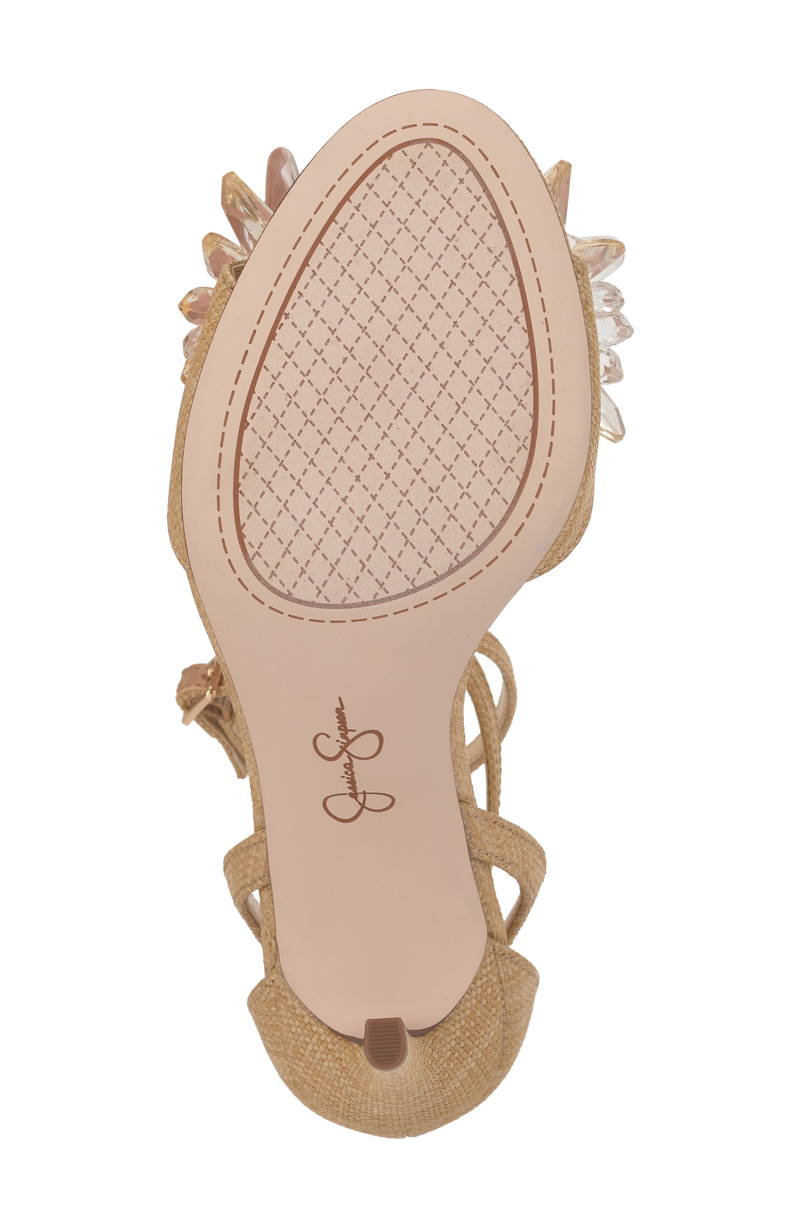 Jessica Simpson Janivah Ankle Strap Sandal, Alternate, color, Natural