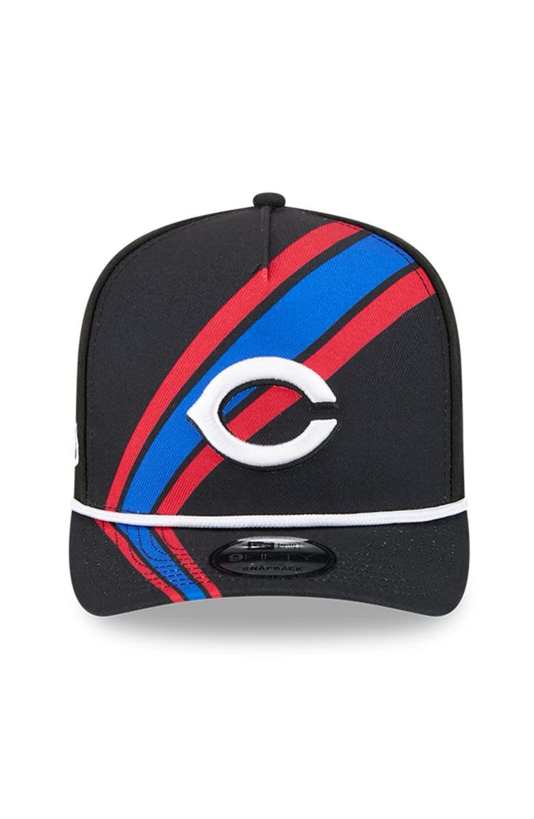 New Era Men's New Era Black Cincinnati Reds 2025 MLB Speedway Classic Fashion Pack A-Frame 9FIFTY Snapback Hat, Alternate, color, 