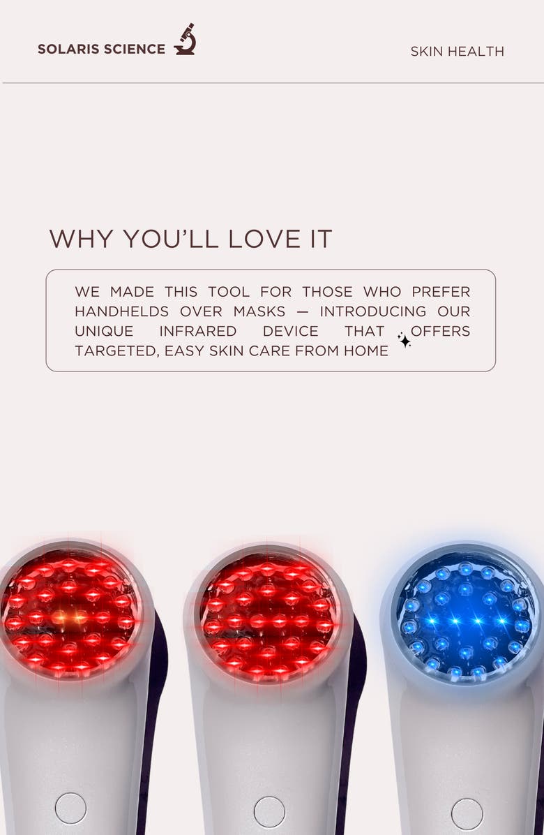 SOLARIS LABORATORIES NY Infrared + LED Hand Massager Device, Alternate, color, White